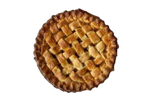 Apple pie on a plate